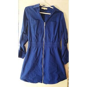 Michael Kors | Royal Blue Dress with Zip Front